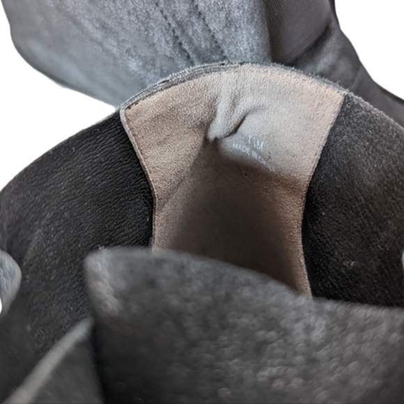 Eileen Fisher Shoes Women's Sz 7.5 Black Suede Wedge Platform Slip On - Picture 2 of 12